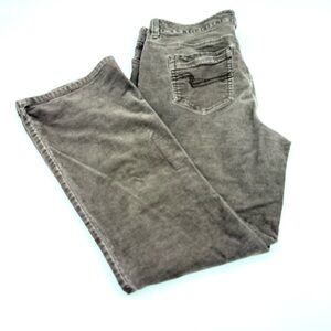 Sonoma Life+Style Mid Rise Boot Cut Dark Brown Corduroy Jeans Size 12P